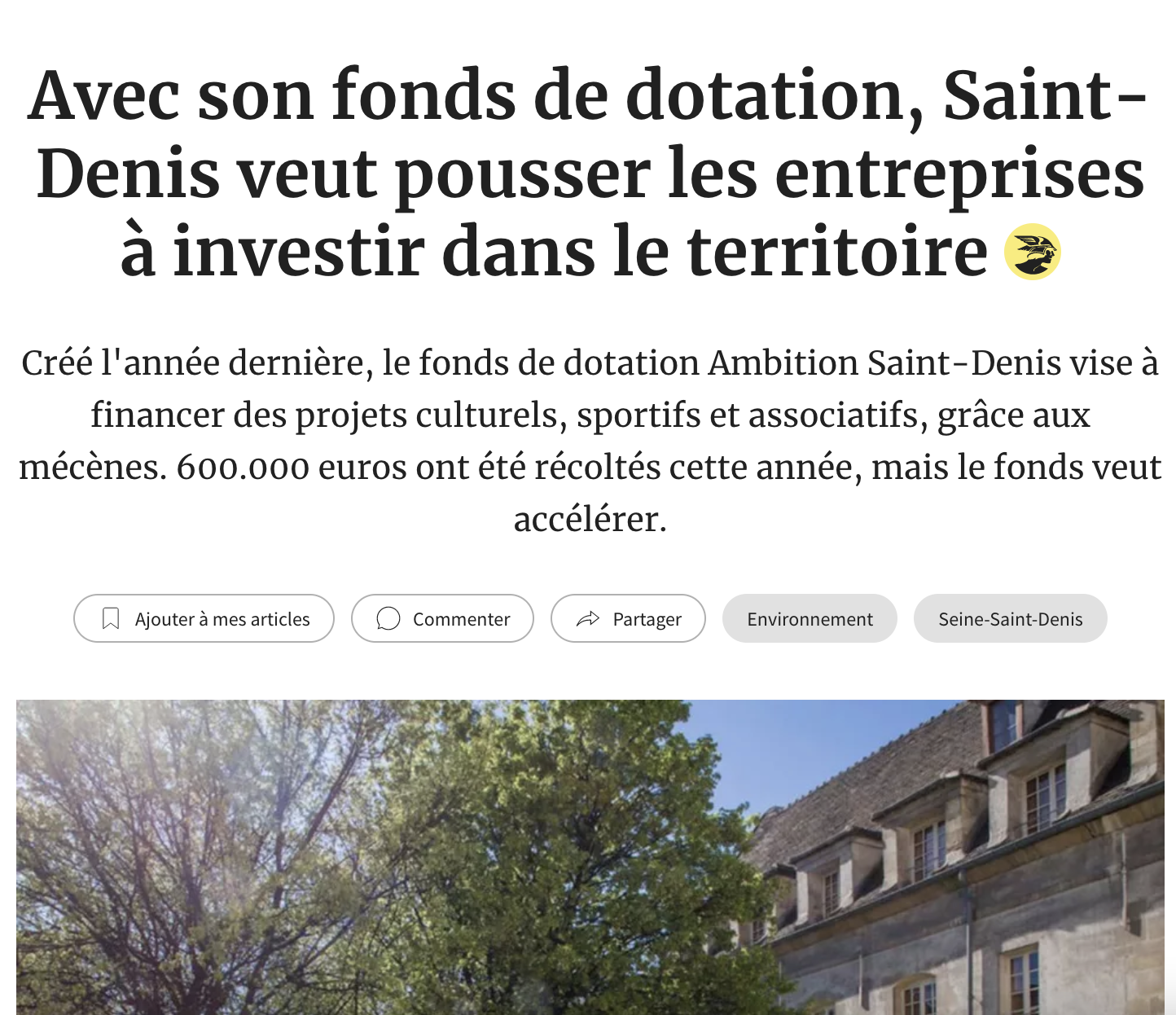 Article des Echos du 19 décembre 2022